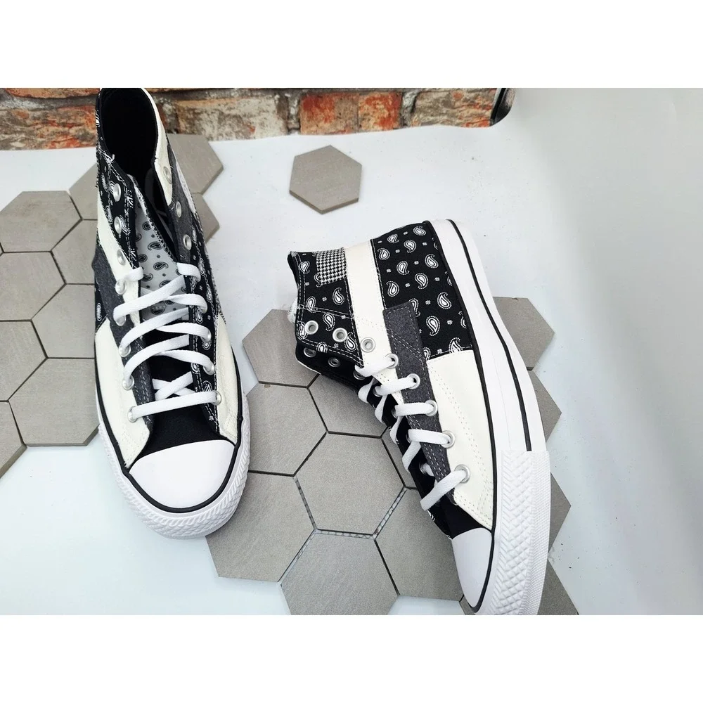 Men Sz 11.5 Converse Chuck Taylor All-Star 70s‎ Hi Offspring Blk Paisley Bandana